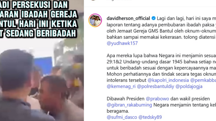 Kepolisian Daerah Istimewa Yogyakarta Selidiki Dugaan Pembubaran Ibadah Gereja Mawar Sharon di Bantul