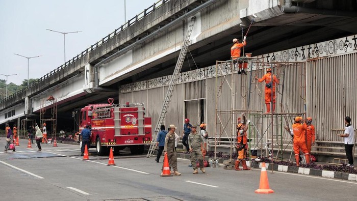 Kolong Flyover Pasar Rebo Disulap Jadi Arena Olahraga untuk Cegah Tawuran